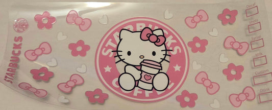 Pink Hello Kitty starbucks wrap
